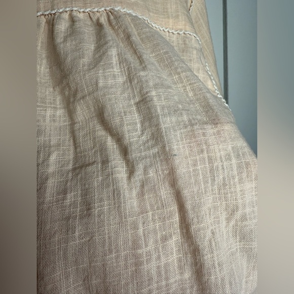 Cleobella - 100% Organic Cotton - Peach Needle Point Sleeve Blouse - Small - Picture 10 of 11
